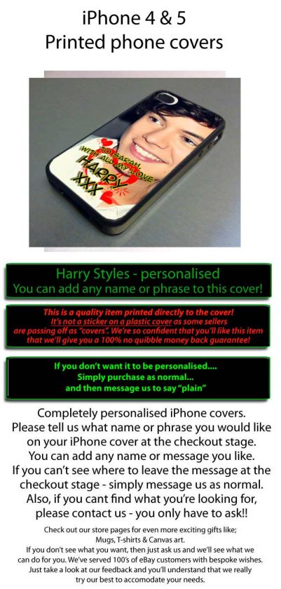 harry styles iphone cover / one direction / iphone 4 & 4s  