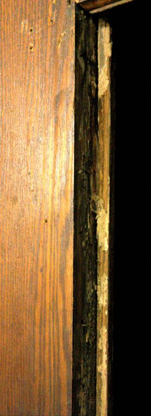 38x 81 Antique Oak Entry Door Window & Carved Motif  