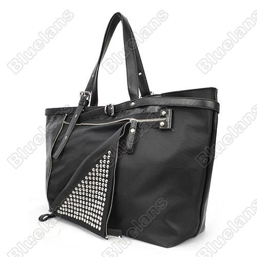 Punk Cool Fashion Faux PU Leather Unique Nail Bag Rivet Bag Handbag 