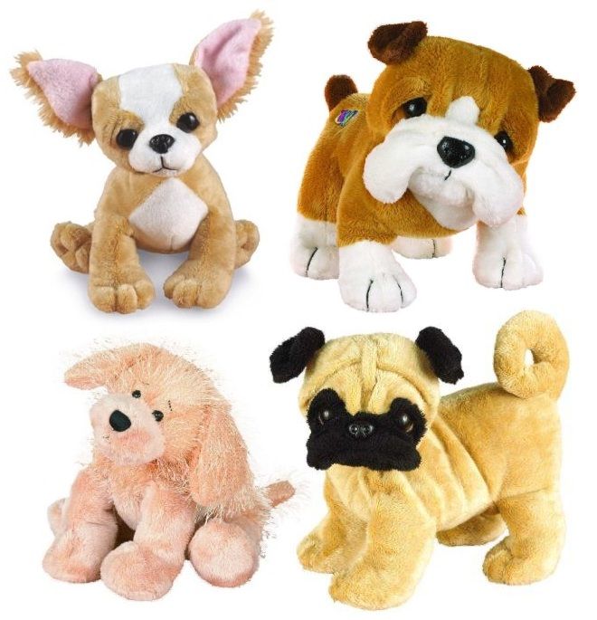 Webkinz Wholesale 4 Pack Dog Lot   Stuffed Plush Webkins Pets With 