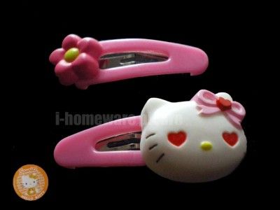 Hello Kitty Sanrio License Head Hair Clips Pins Hairpin H328  