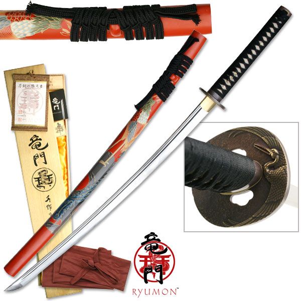 Ryumon   Hand Forged HandMade High Carbon Katana Sword Christmas Gift 