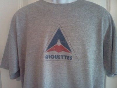 Montreal ALOUETTES CFL Football Throwback T Shirt XL  