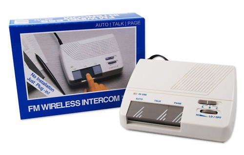 FM Wireless Intercom System Auto Talk Call 2pc Lot NEW  