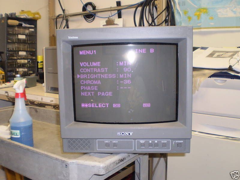 Sony Model PVM 14N1U Trinitron Color Video Monitor 