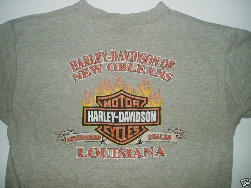 Official HARLEY DAVIDSON Motorcycle T SHIRT New Orleans  