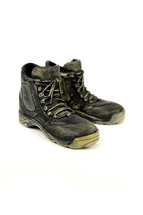 FB116 Figure Footwear  Hot Toys Black Hiking Boots  