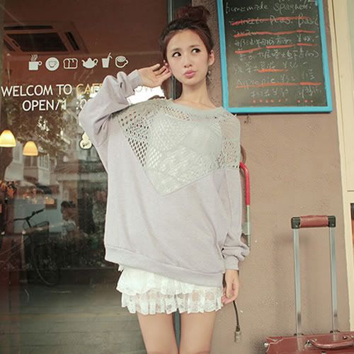 New Ladies Womens Casual Fashion Hollowed Tops 2 Color KR0601  