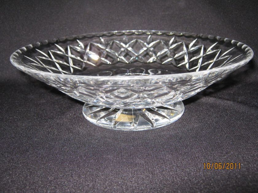 Vintage Webb Co England Large Footed Cut Crystal Bowl  
