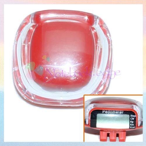 Red Accurate LCD Walking Step Calorie Pedometer Counter  