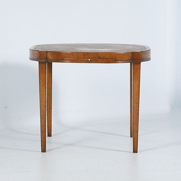 Antique Mahogany English Side Table or Small Coffee Table Circa 1940 