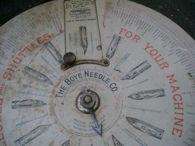 Antique BOYE Needle Country Store Counter Display Round  