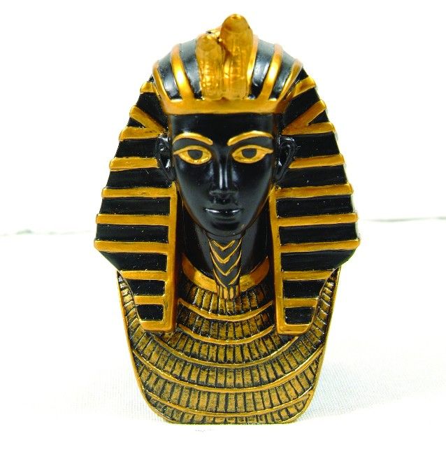 EGYPTIAN KING TUT BUST STATUE. ANCIENT EGYPT.DETAILED  