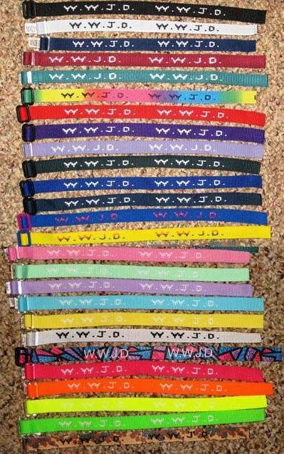 WWJD Woven Bracelets   Mix & Match Lots of Colors *NEW*  