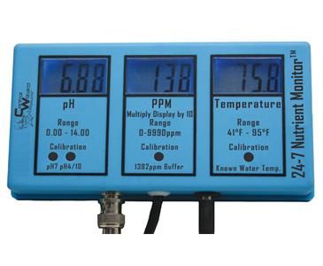 Control Wizard CWP 24 7 Nutrient Monitor PPM pH Temperature Controller 