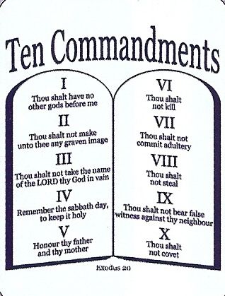 Ten Commandments   Religious/Christian   T Shirt  