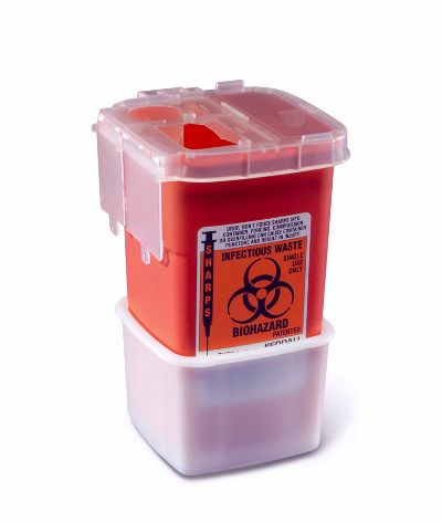 100 Sharps Portable Phlebotomy Container 1 Quart  